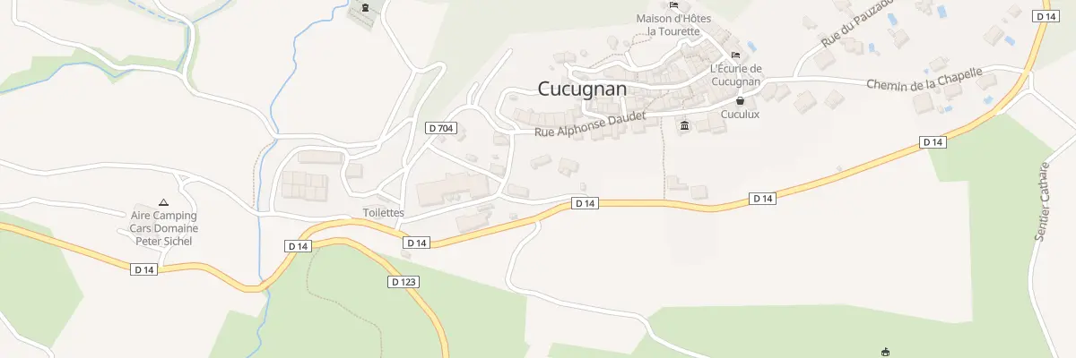 Plan du 3 Che de Malpas à Cucugnan