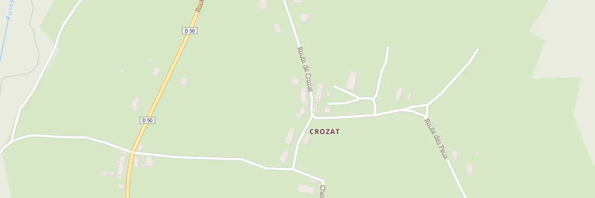 Plan du 419 Rte de Crozat à Saint-Genest