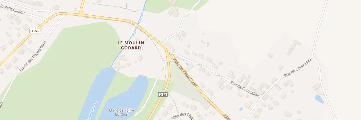 Plan du 5535 Courcelles à Poilly-lez-Gien