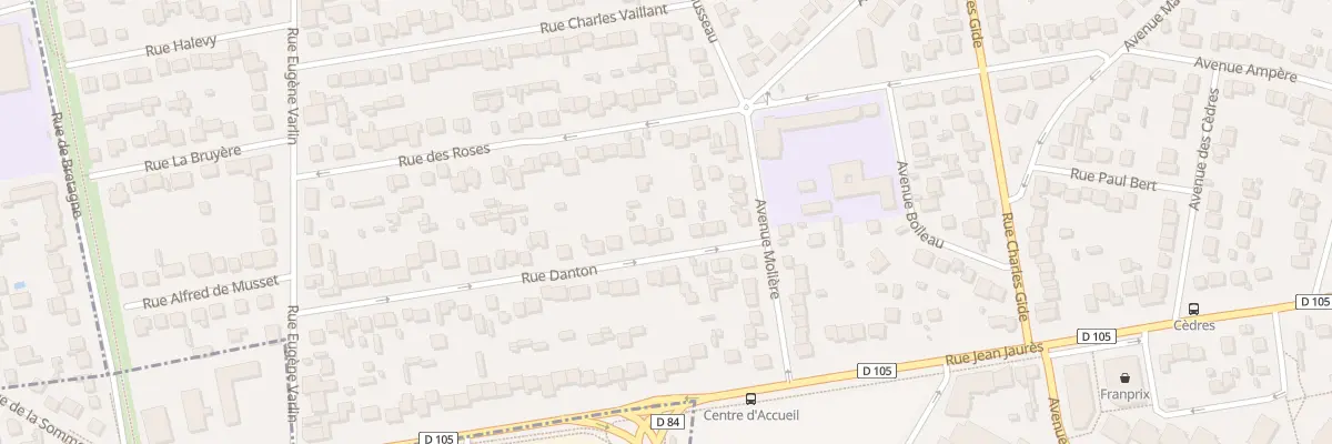 Plan du 10 Rue Danton à Villeparisis