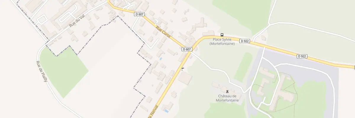 Plan du 18 Rue Gerard de Nerval à Mortefontaine
