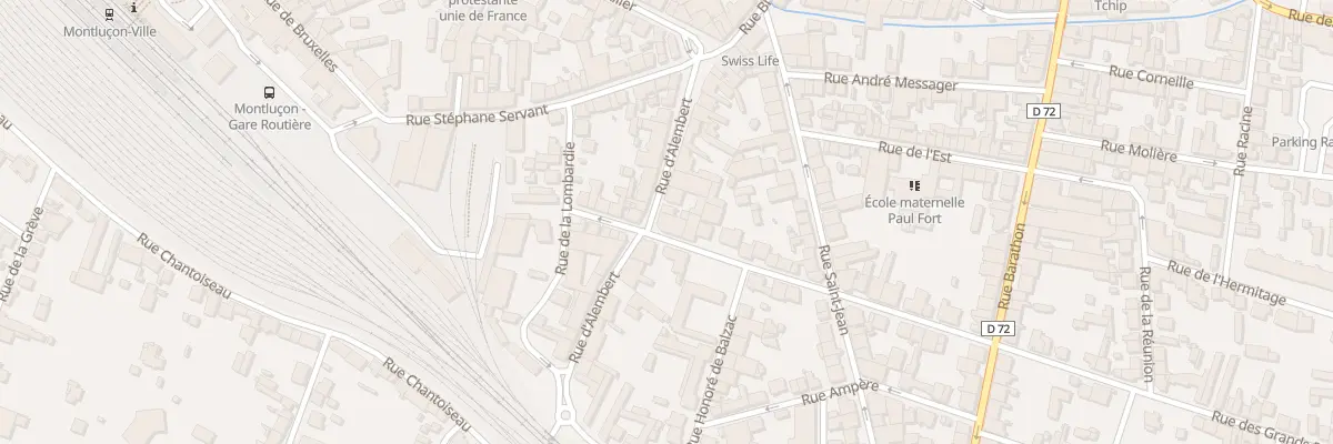 Plan du 11 Rue des Grands Prés à Montluçon