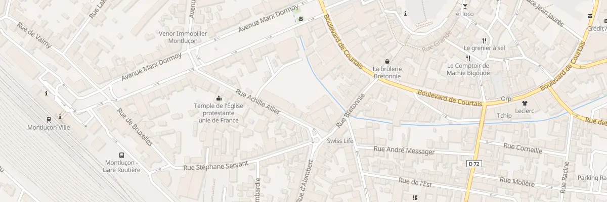 Plan du 19 Rue Achille Allier à Montluçon
