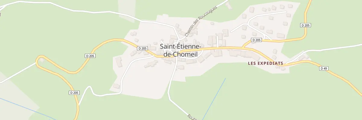 Plan du 8 Rte des Trois Tilleuls à Saint-Étienne-de-Chomeil