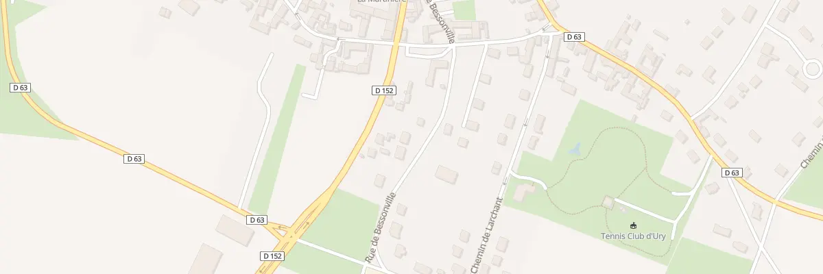 Plan du 14 Rue de Bessonville à Ury