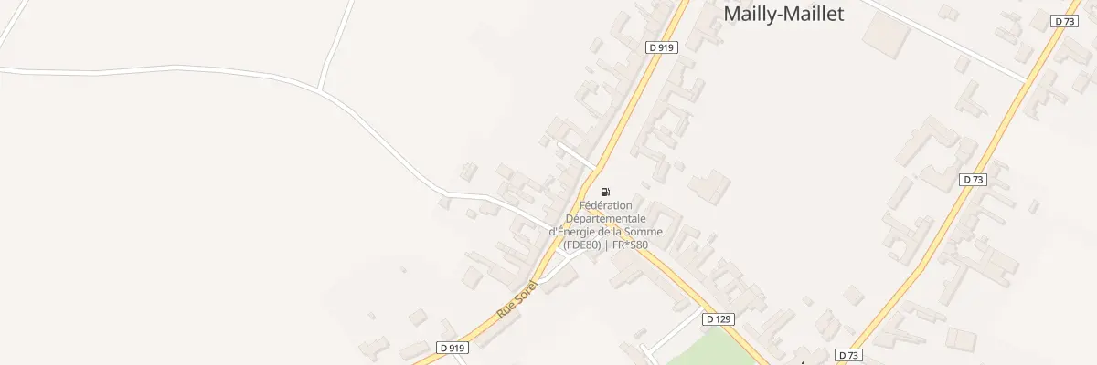 Plan du 5 Rue du Général Leclerc à Mailly-Maillet