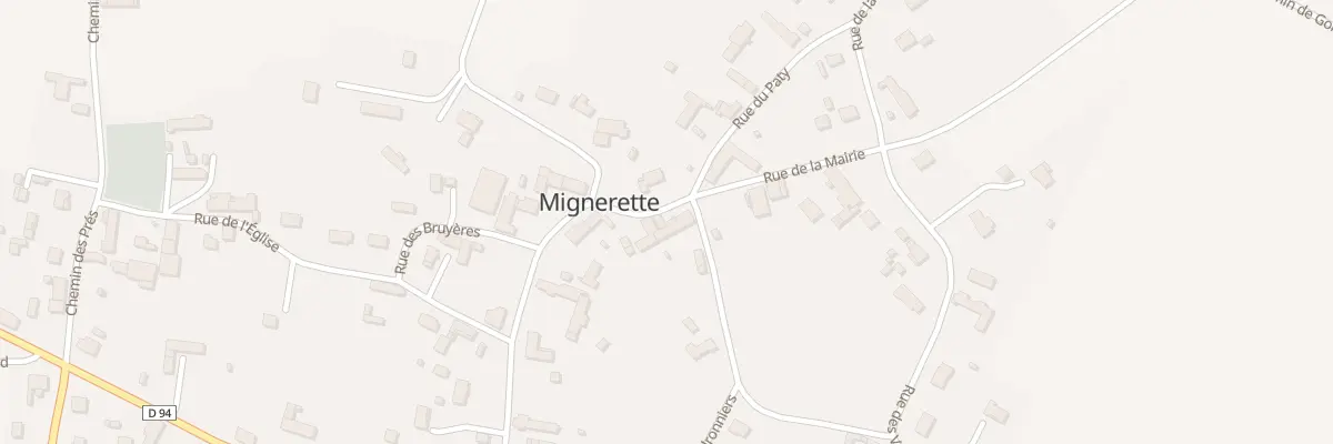 Plan du 20 Rue de la Mairie à Mignerette