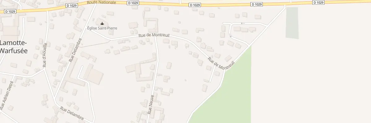 Plan du 21 Rue de Montreuil à Lamotte-Warfusée