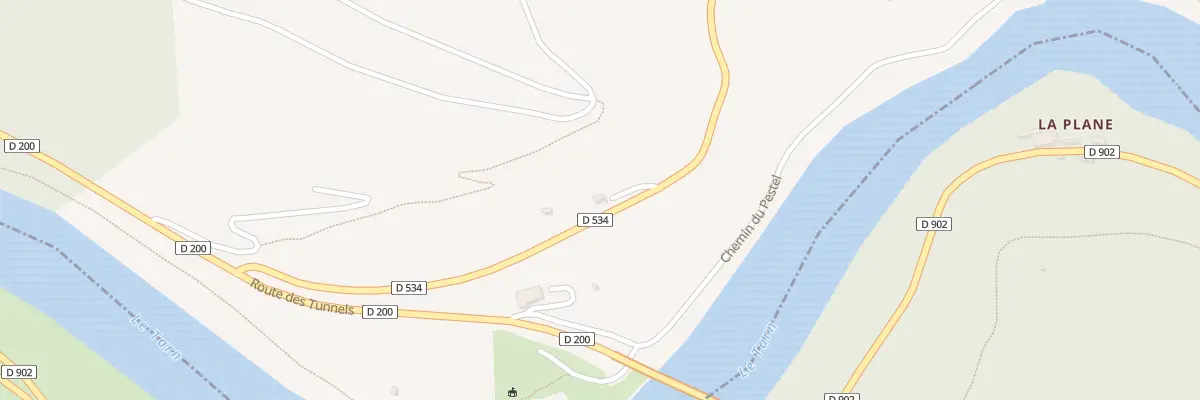 Plan du 6218 Rte de la Vallee à Broquiès