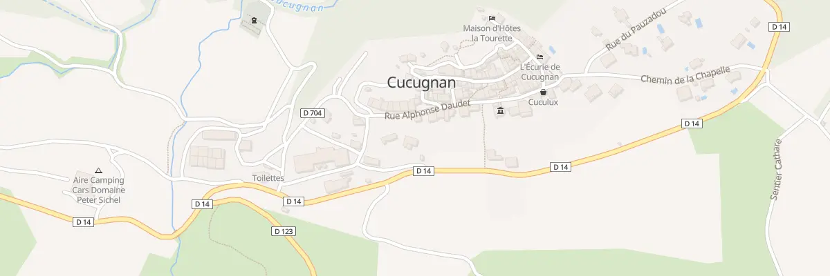 Plan du 7 Che de Malpas à Cucugnan