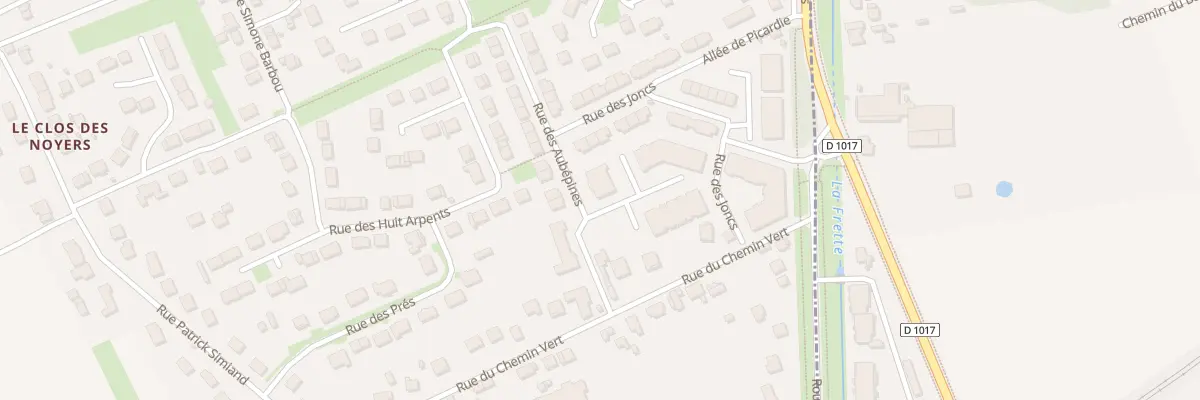 Plan du 2E Rue des Aubepines aux Ageux