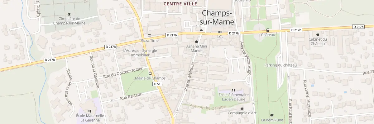 Plan du 10 Rue de Malnoue à Champs-sur-Marne