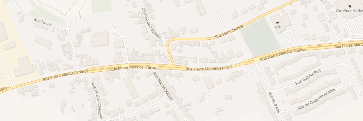 Plan du 85 Rue Pierre Mendes France à Vendin-lès-Béthune