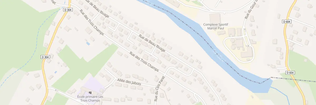 Plan du 38 Rue de Beau Rivage à Lavault-Sainte-Anne