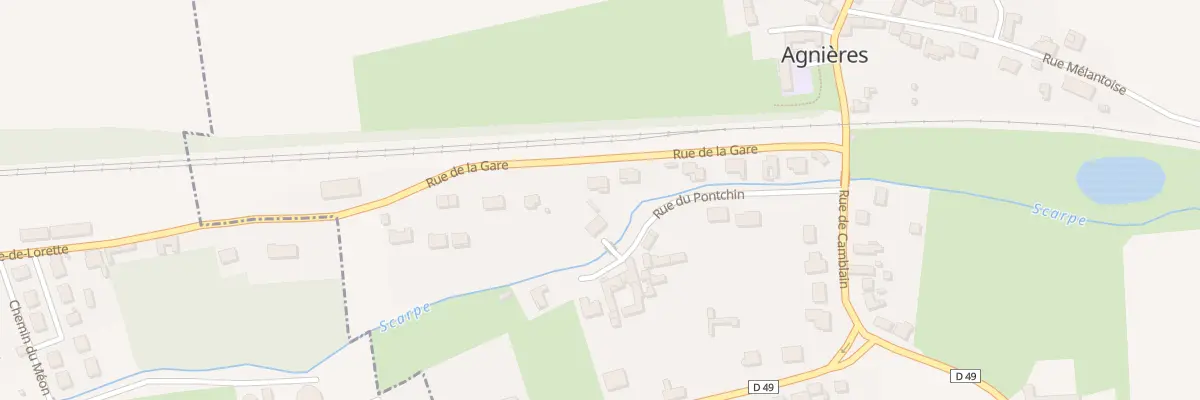Plan du 11 Rue de la Gare à Agnières