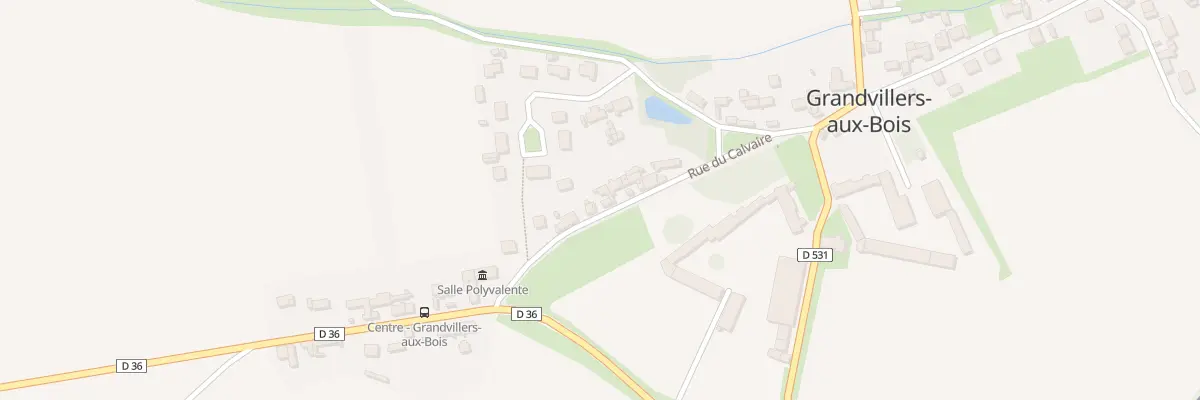 Plan du 15 Rue du Calvaire à Grandvillers-aux-Bois
