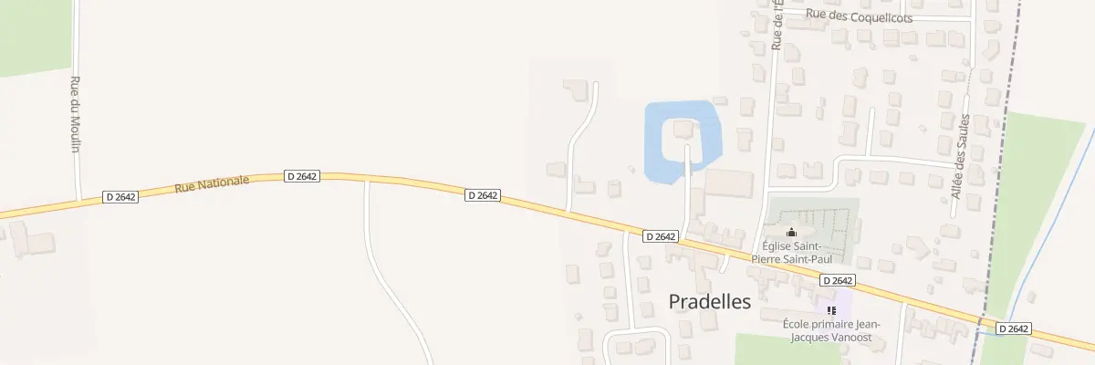 Plan du 475 Rue Nationale à Pradelles
