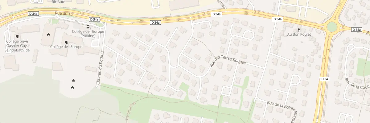 Plan du 2 All des Gentianes à Chelles