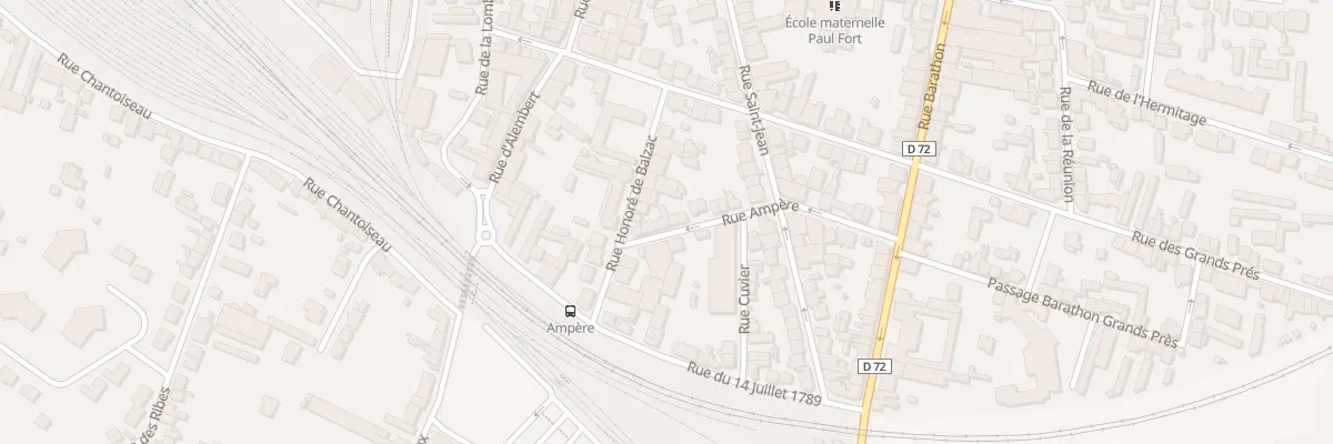 Plan du 26 Rue Ampere à Montluçon