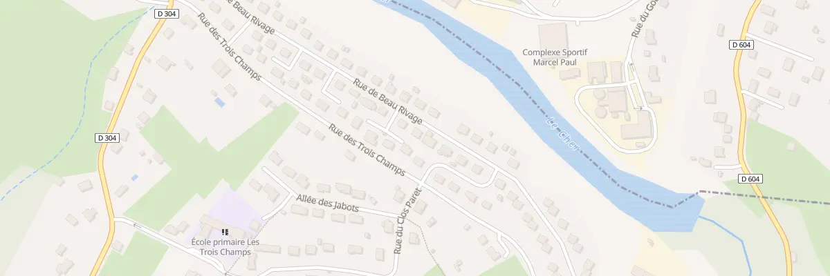 Plan du 40 Rue de Beau Rivage à Lavault-Sainte-Anne