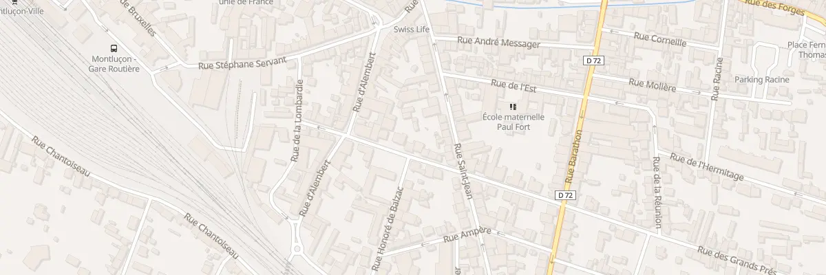 Plan du 19 Rue des Grands Prés à Montluçon