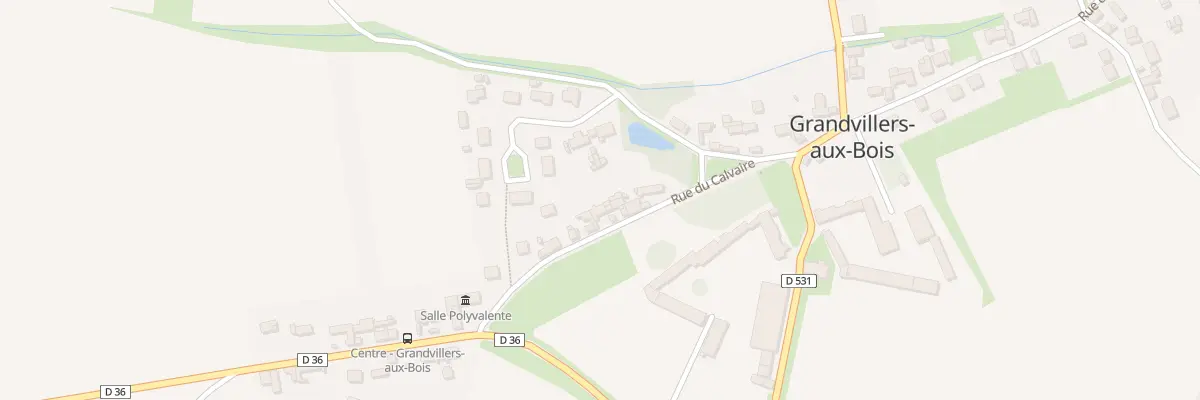 Plan du 13 Rue du Calvaire à Grandvillers-aux-Bois