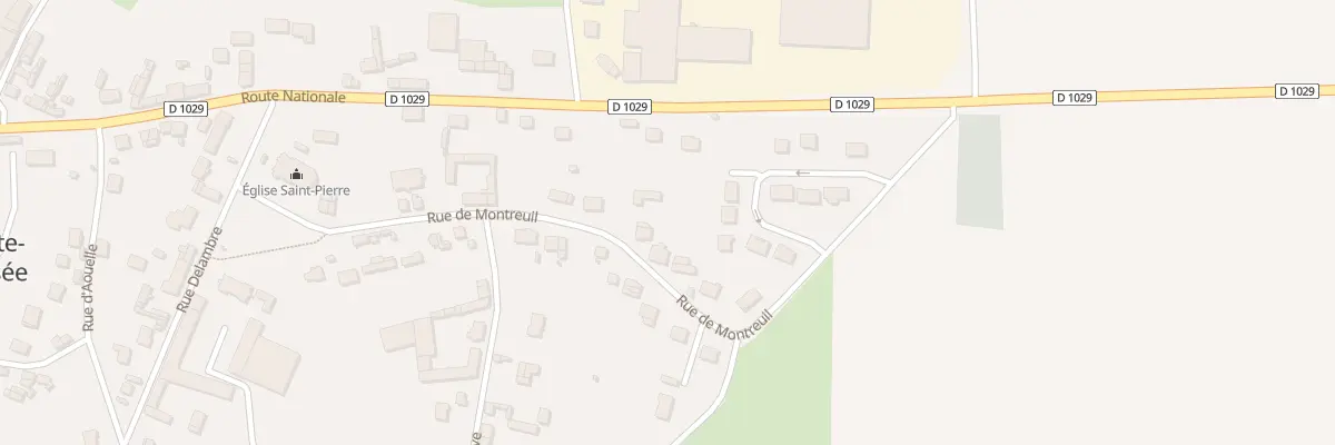 Plan du 20 Rue de Montreuil à Lamotte-Warfusée