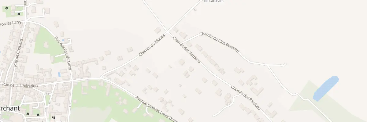 Plan du 41 Che des Pardons à Larchant