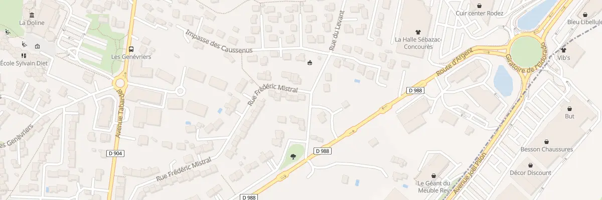 Plan du 62 Rue Frédéric Mistral à Sébazac-Concourès