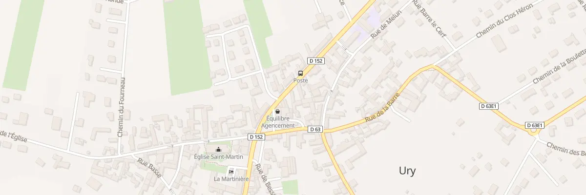 Plan du 8 Rue de Fontainebleau à Ury
