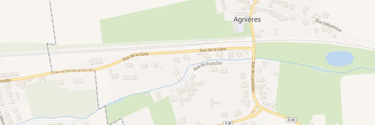 Plan du 9 Rue de la Gare à Agnières