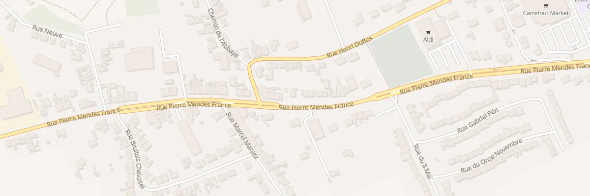 Plan du 81 Rue Pierre Mendes France à Vendin-lès-Béthune