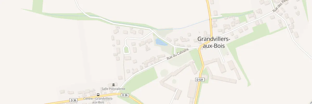 Plan du 9 Rue du Calvaire à Grandvillers-aux-Bois