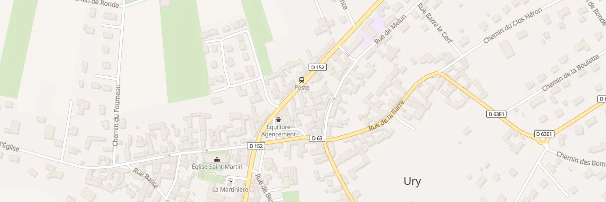 Plan du 10 Rue de Fontainebleau à Ury