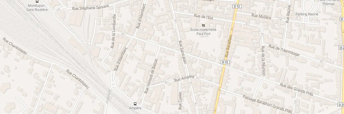 Plan du 18 Rue des Grands Prés à Montluçon