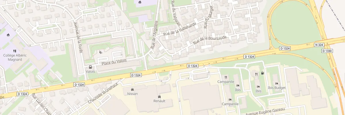Plan du 6 Rue de la Boursaude à Senlis