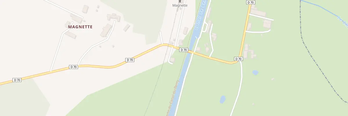 Plan du 2 Magnette à Audes