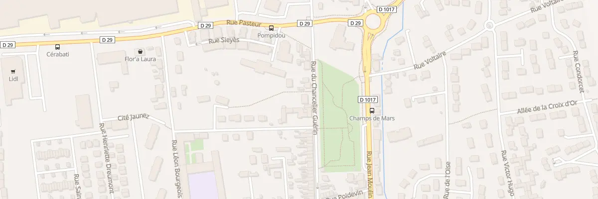 Plan du 57 Rue du Chancelier Guérin à Pont-Sainte-Maxence