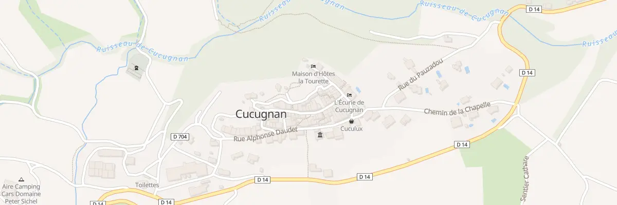 Plan du 8 Rue des Remparts à Cucugnan