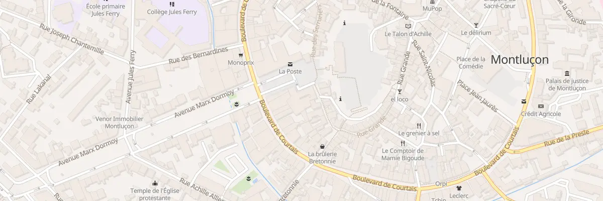 Plan du 10 Pl Edouard et Georges Piquand à Montluçon