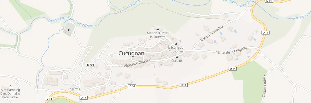 Plan du 8 Pl de la Fontaine à Cucugnan