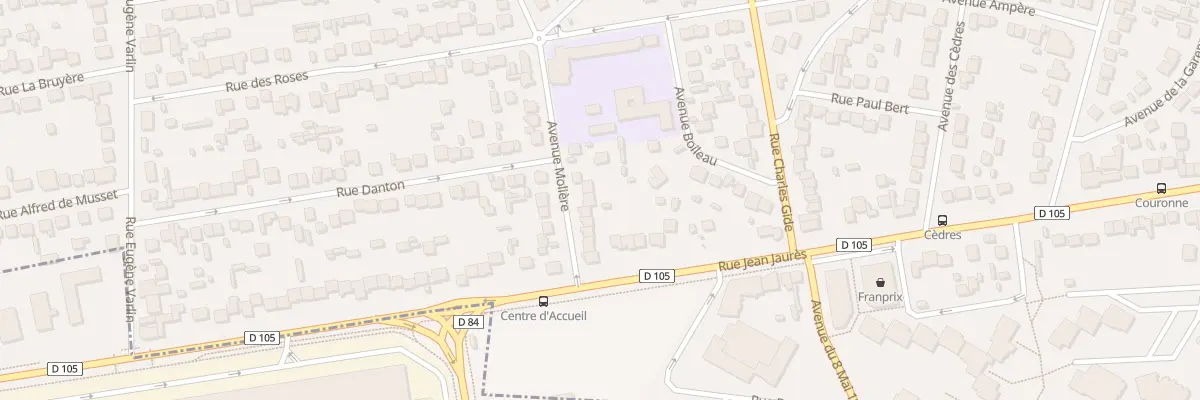 Plan du 8 Av Molière à Villeparisis