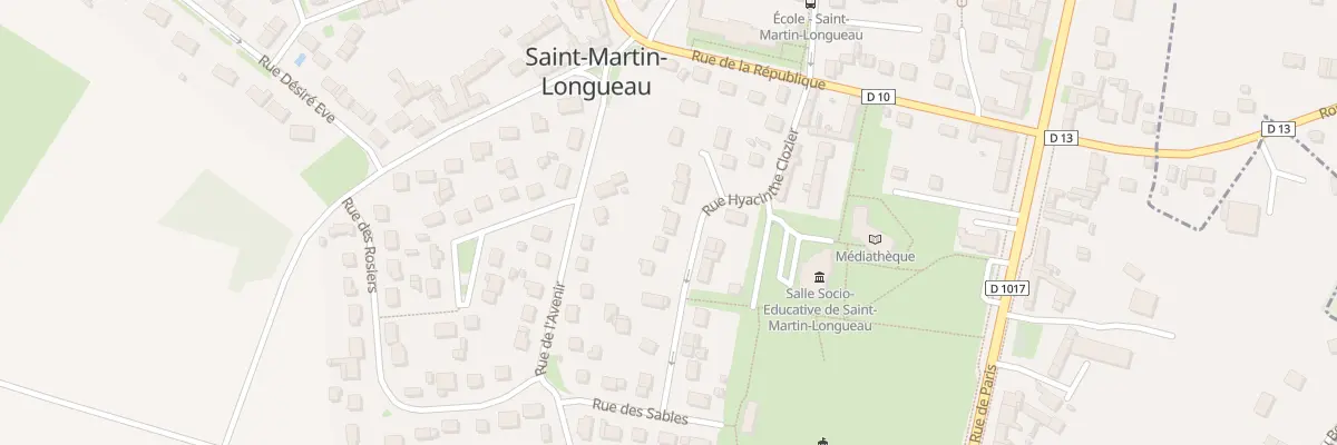 Plan du 17 Rue Hyacinthe Clozier à Saint-Martin-Longueau