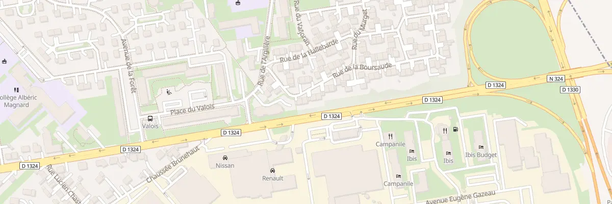 Plan du 8 Rue de la Boursaude à Senlis