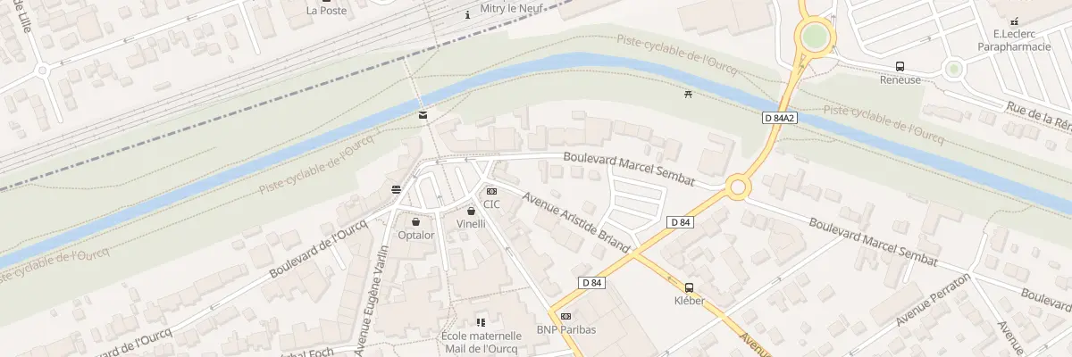Plan du 4 Bd Marcel Sembat à Villeparisis
