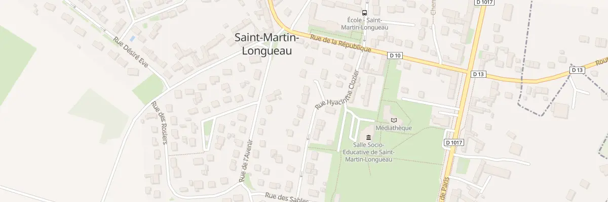 Plan du 15 Rue Hyacinthe Clozier à Saint-Martin-Longueau