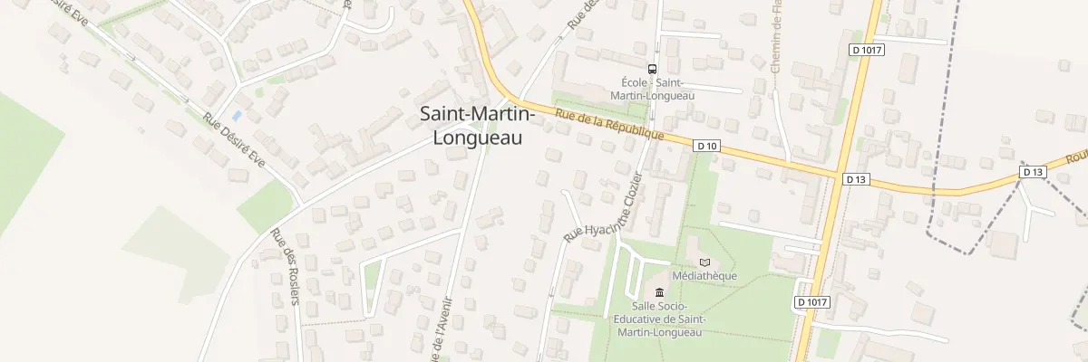 Plan du 11 Rue Hyacinthe Clozier à Saint-Martin-Longueau