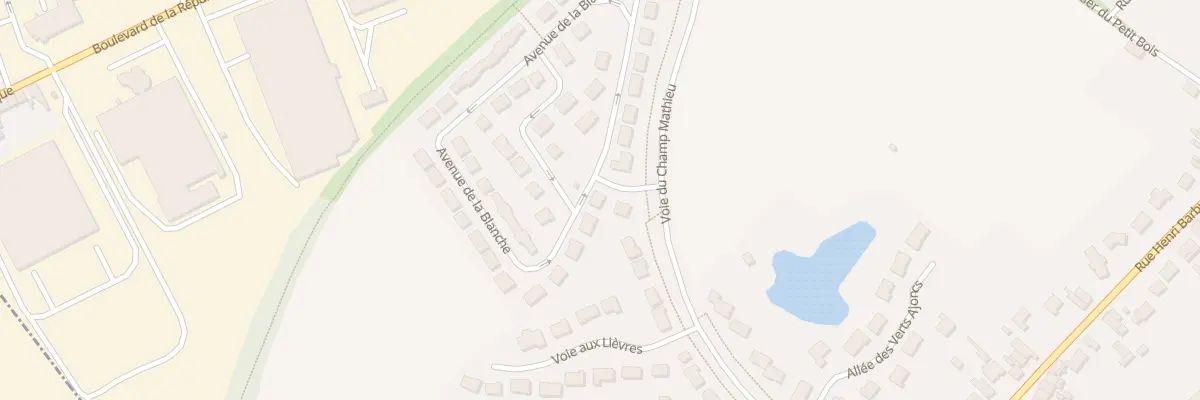Plan du 672 Av de la Blanche à Annezin