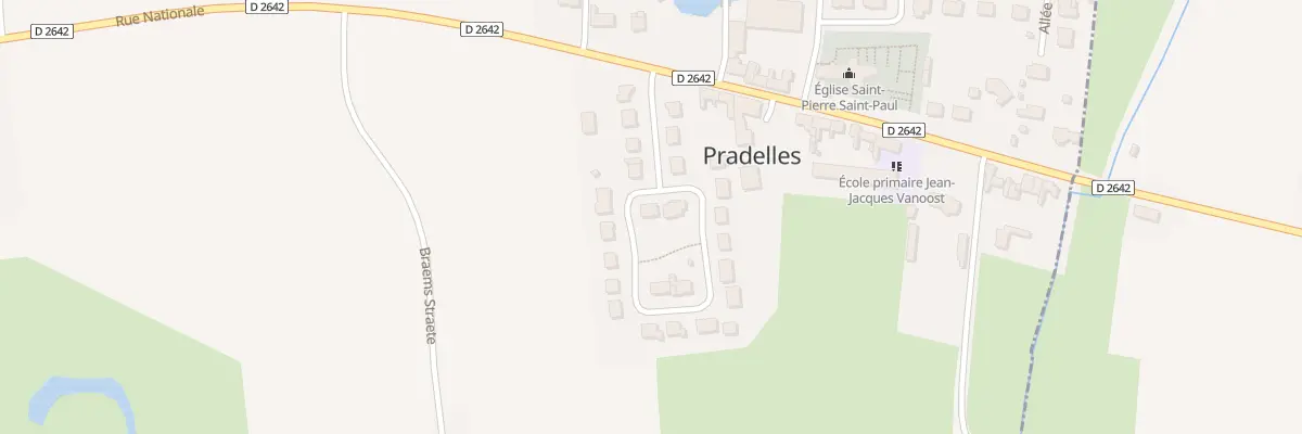 Plan du 70 Rue des Tritons à Pradelles