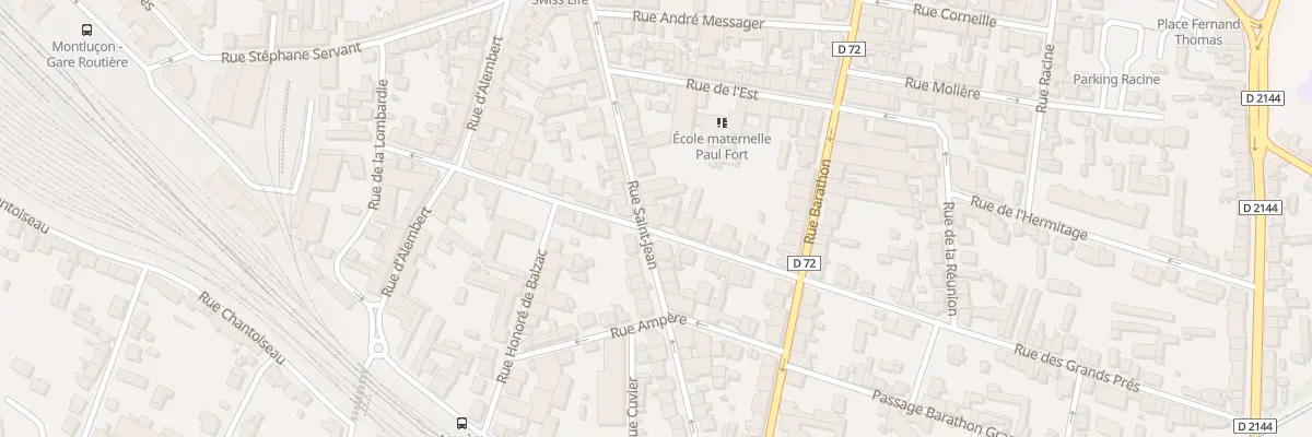 Plan du 29 Rue des Grands Prés à Montluçon